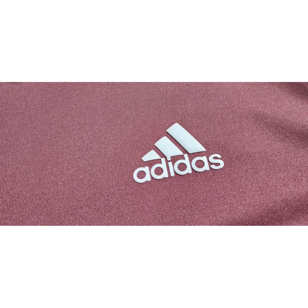 Adidas Golf‎ Mens Large Maroon Burgundy Short Sleeve Performance Polo Shirt L